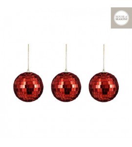 Boules Disco Rouges
