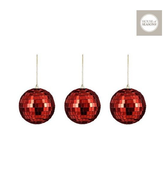 Boules Disco Rouges