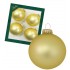 Boite de 4 Boules Dorees Mates