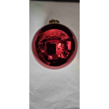 Boite de 4 Boules Rouges Brillantes