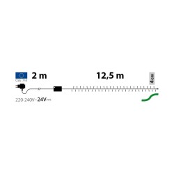 Guirlande lumineuse TLE 300 LED ø5mm Reflex 2+12,5m