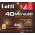 Guirlande lumineuse 40 MicroLED 3xAA 4m PDQ