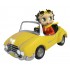Betty Boop In Yellow Sports Car