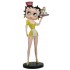 Betty Boop Diner Waitress Yellow Glitter Dress
