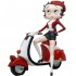 Betty Boop Scooter With Red Glitter Hat & Coat Glitter