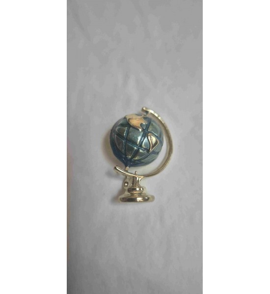 Broche Mappemonde
