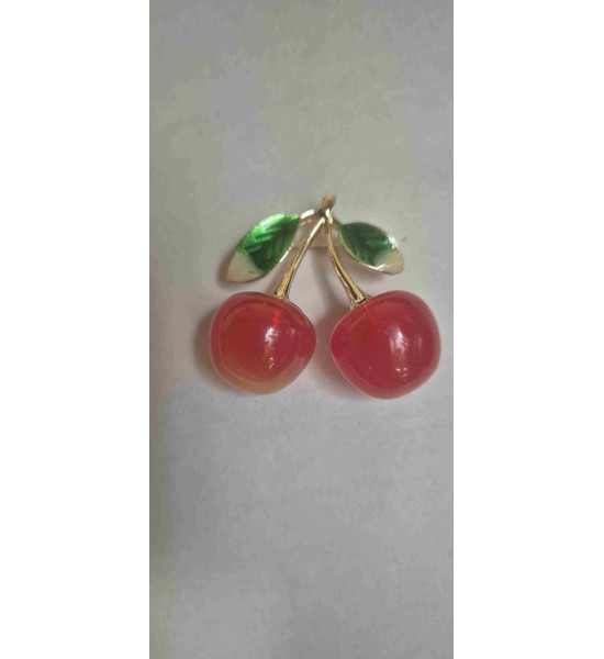 Broche Cerises