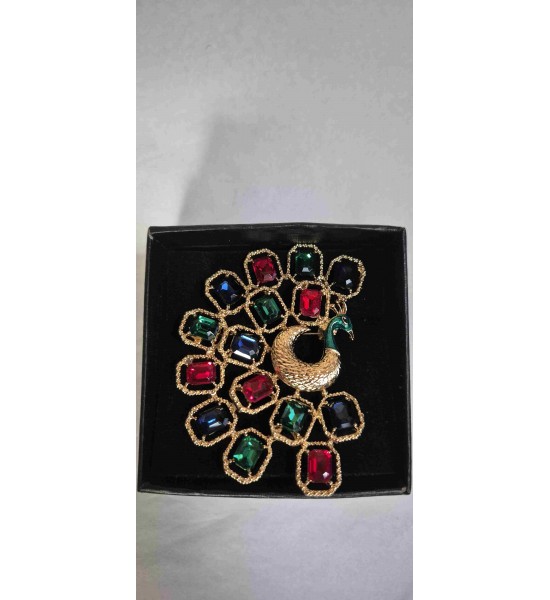 Broche Paon