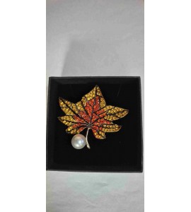 Broche Feuille
