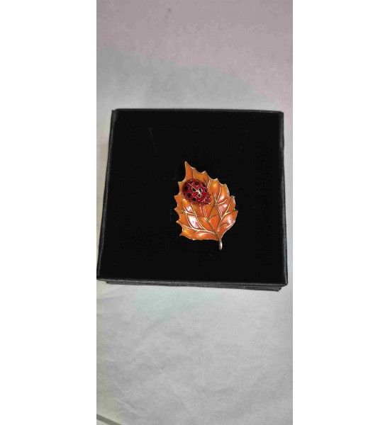 Broche Feuille