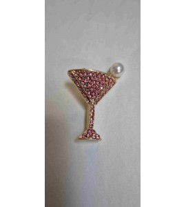 Broche Verre à Cocktail 