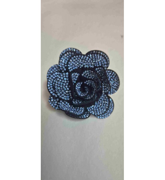 Broche Rose Bleue