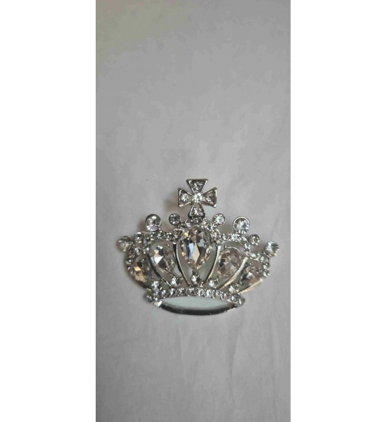 Broche Couronne Argent