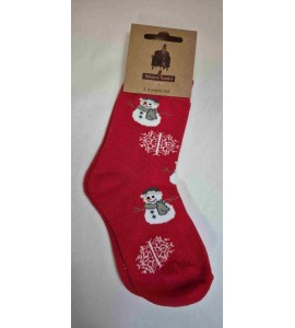 Chaussettes Bonhomme de neige 2/4 Ans