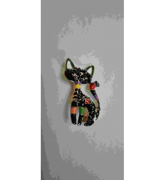 Broche chat