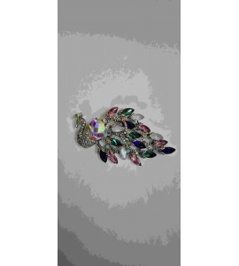 Broche Paon