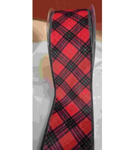 Ruban Velours Vert et Rouge