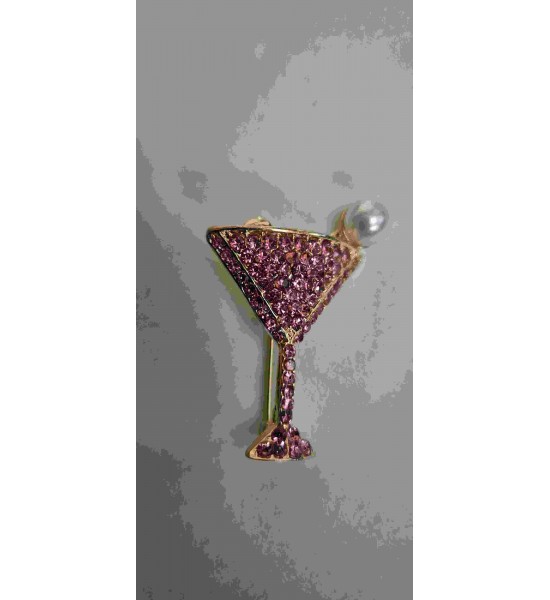 Broche Verre à Cocktail