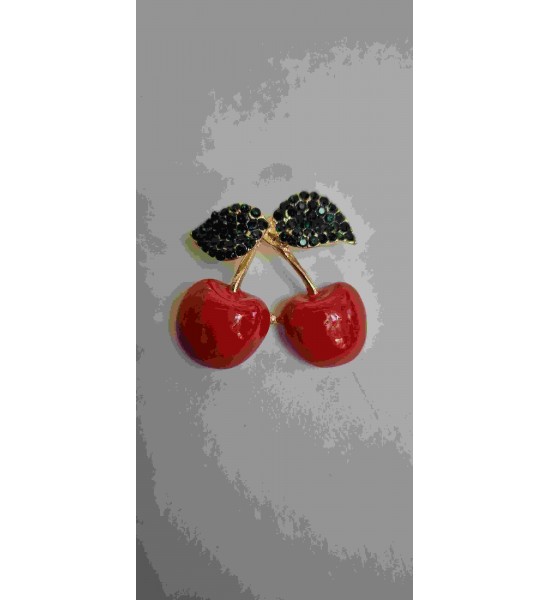 Broche Cerises