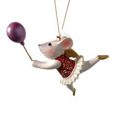 Souris Rouge avec Ballon