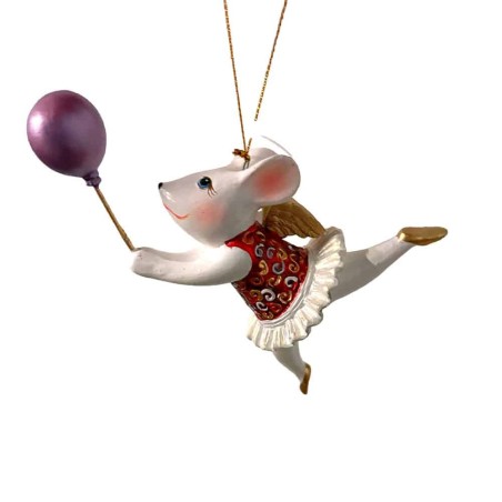 Souris Rouge avec Ballon