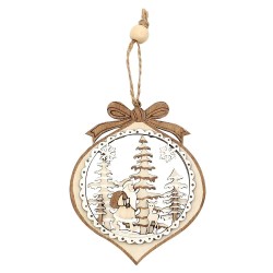 Lot de 3 Décorations en Bois