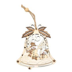 Lot de 3 Décorations en bois