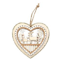 Lot de 3 Décorations en bois