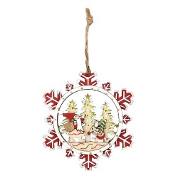 Lot de 3 Décorations en bois