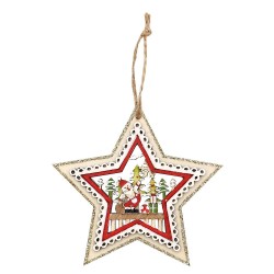 Lot de 3 Décorations en Bois