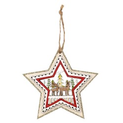 Lot de 3 Décorations en Bois