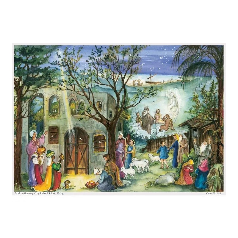 Calendrier de l'Avent Crèche