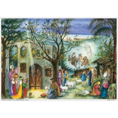 Calendrier de l'Avent Crèche