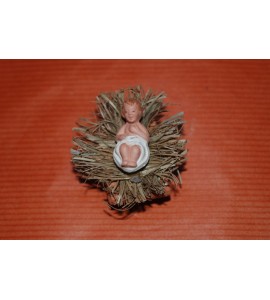 Enfant Jésus sur paille