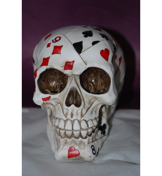 Crâne jeu de cartes