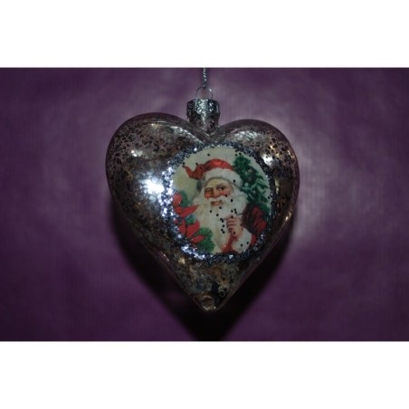 Coeur avec Père Noël