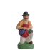 Ramasseur de lavande à genoux