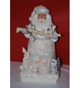 White Woodland Santa