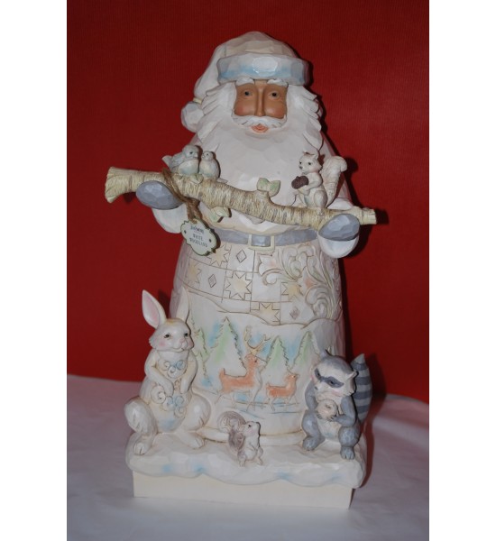 White woodland santa