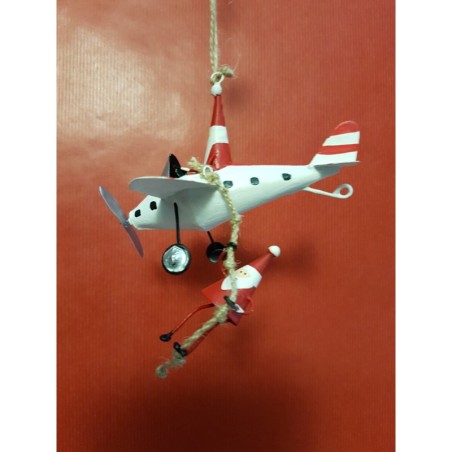 Pères Noël en Avion
