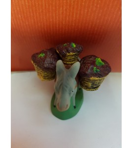 Ane aux paniers de raisin