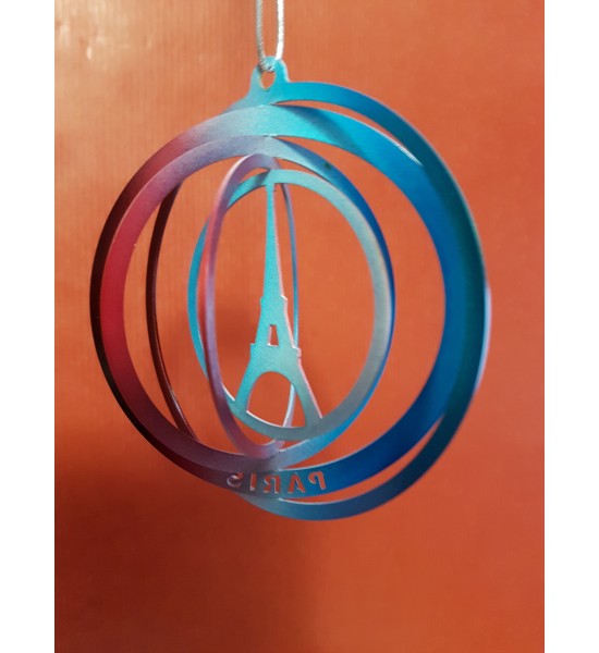 Suspension Tour Eiffel "Bleu Blanc Rouge"