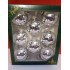 Boite de 8 Boules Argent Brillantes