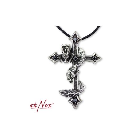 Pendentif Dragon sur Croix