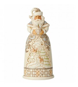 Père Noël avec une Boule à Neige