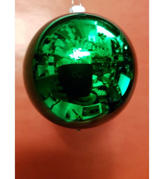 Boule Verte Brillante 8 Centimètres