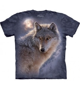 The Mountain Adventure Wolf Animal T Shirt