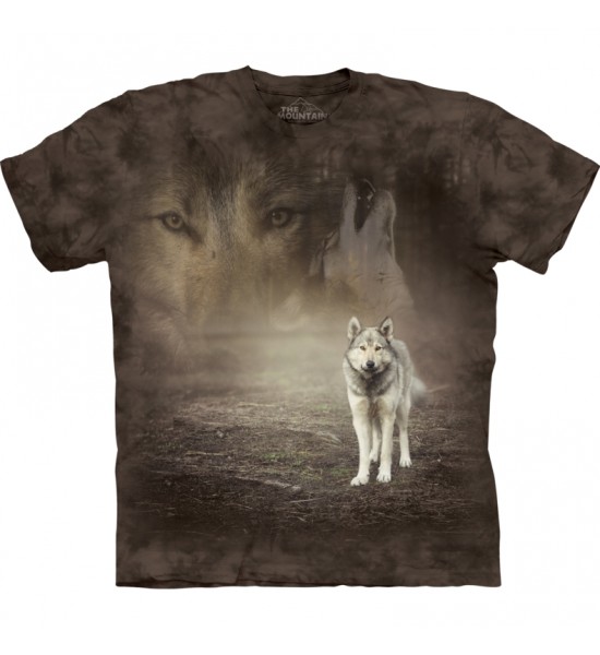 The Mountain Grey Wolf Portrait Animal T Shirt Child