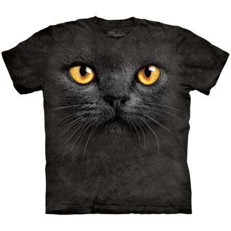 The Mountain Big Face Black Cat Pet T Shirt