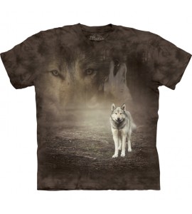 The Mountain Grey Wolf Portrait Animal T Shirt 